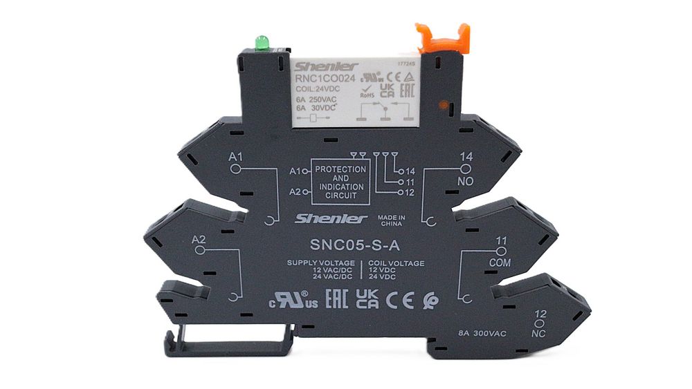 Комплект интерфейсного реле Shenler RNC1CO024 с колодкой SNC05-S-A