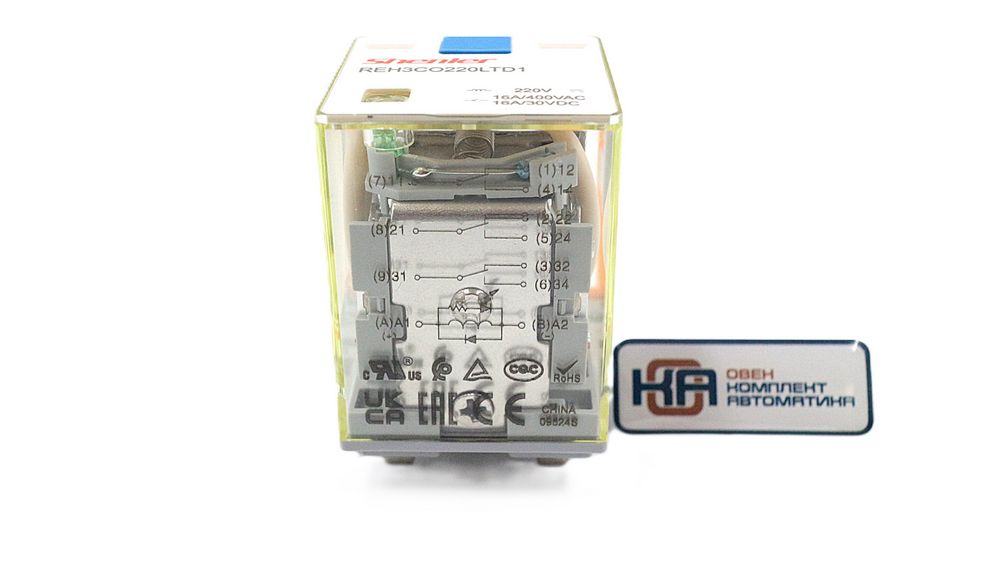 Силовое реле Shenler REH3CO220LTD1 3CO 16A 220VDC