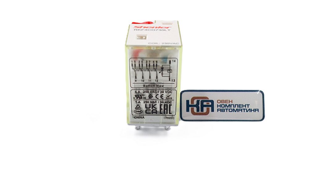 Промежуточное реле Shenler RKF4CO730LT 4CO 6A 230VAC