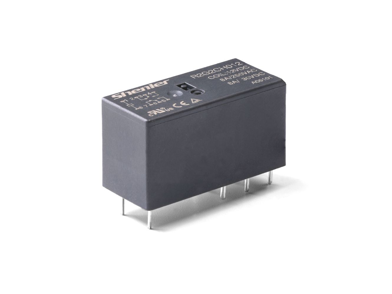 Силовое реле Shenler R2G2CH012 2CO 8A 12VDC