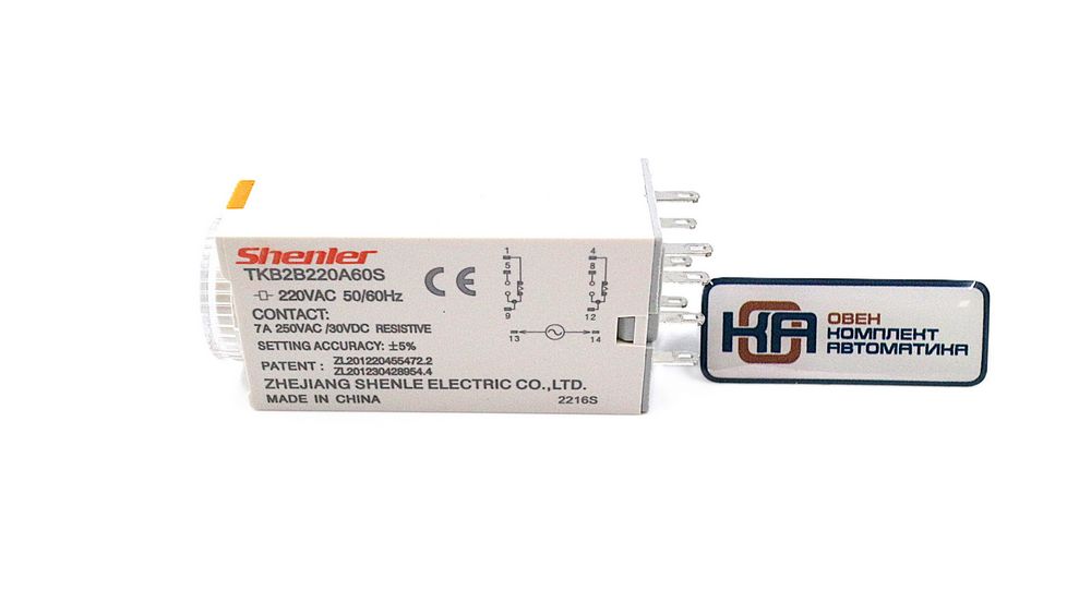 Реле времени Shenler TKB2B230A60S 60 сек. 2СО 10A 230VAC